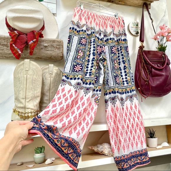 NADO Pants - SWEET Boho Palazzo wide leg spring/summer pants🌸✨